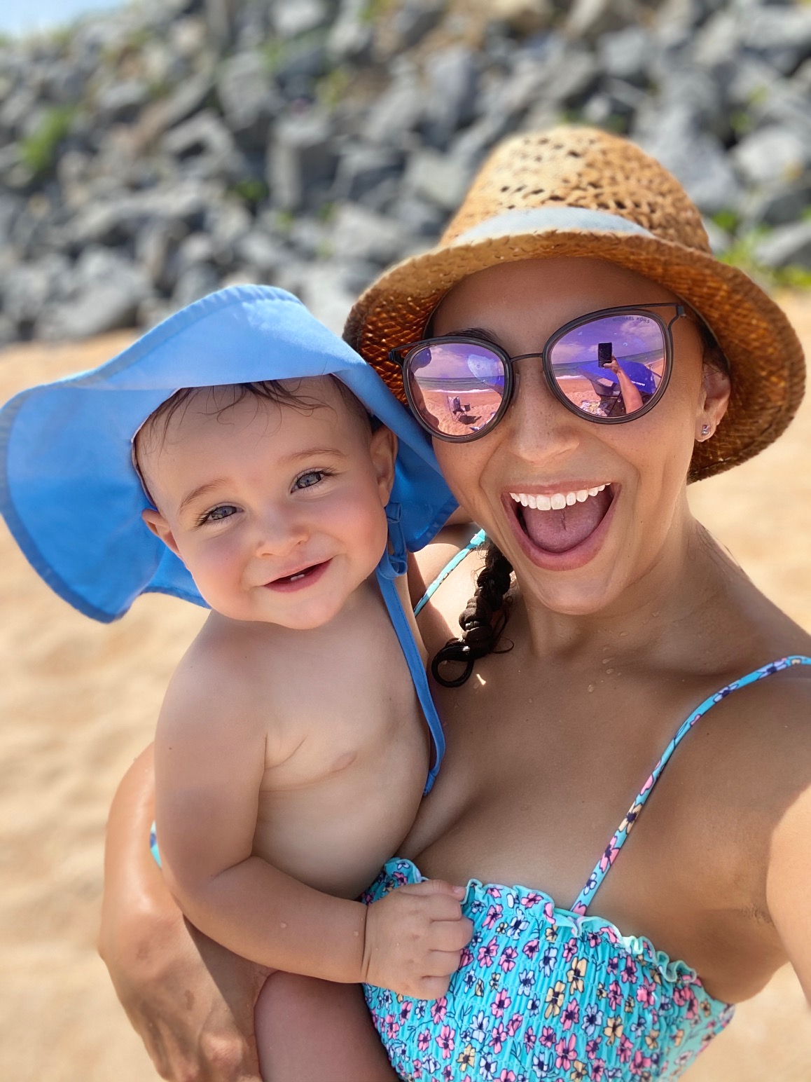 Alayna Curry and son