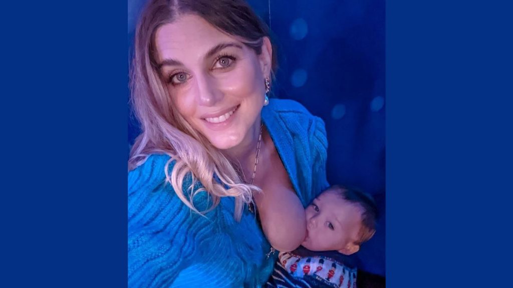 Ashley James breastfeeding