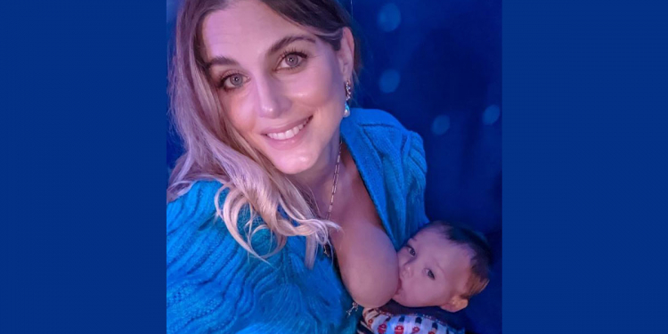 Ashley James breastfeeding