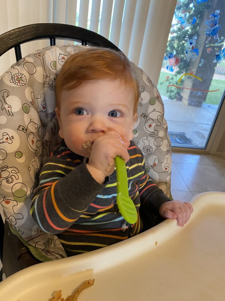 weaning baby onto solids