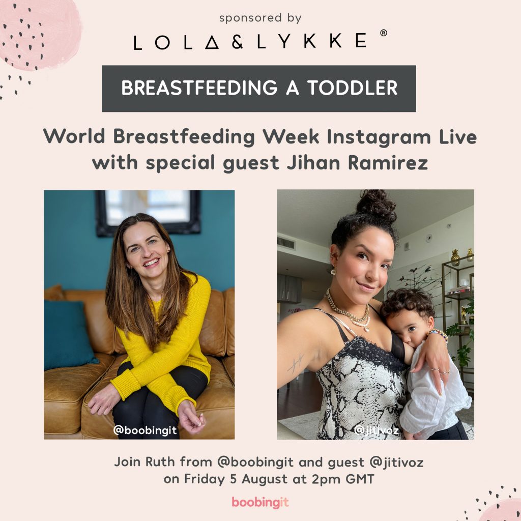 Jihan Ramirez Instagram live - Breastfeeding a toddler