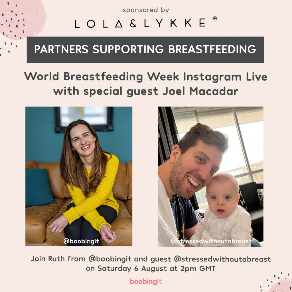 Joel Macadar Instagram Live - Partners supporting breastfeeding