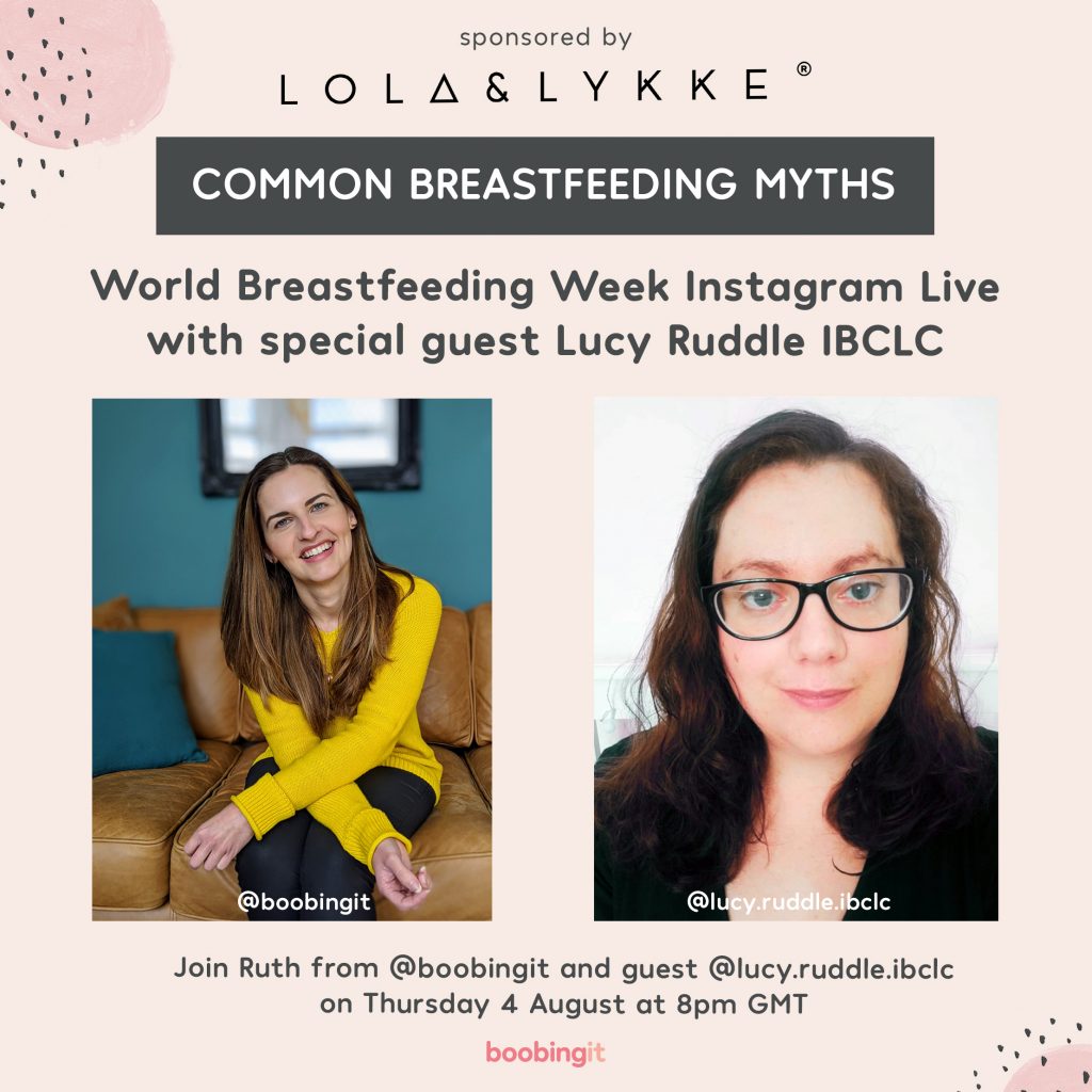 Lucy Ruddle Instagram live - Common breastfeeding myths