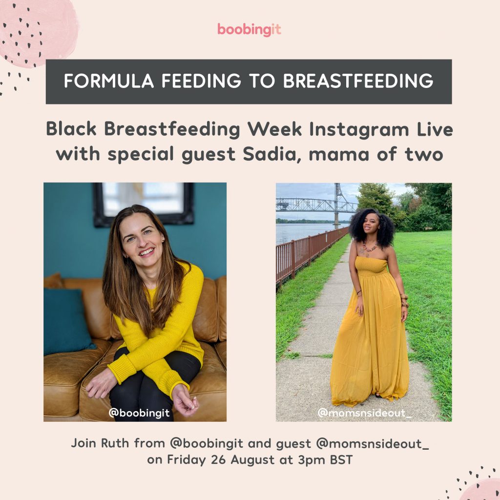 Black Breastfeeding Week Instagram Live with Sadia