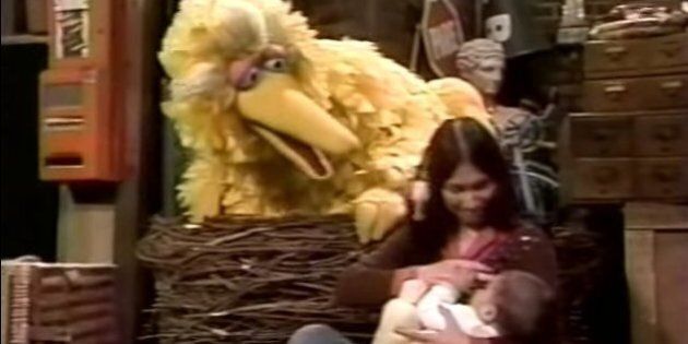 Buffy Sainte Marie breastfeeding Sesame Street