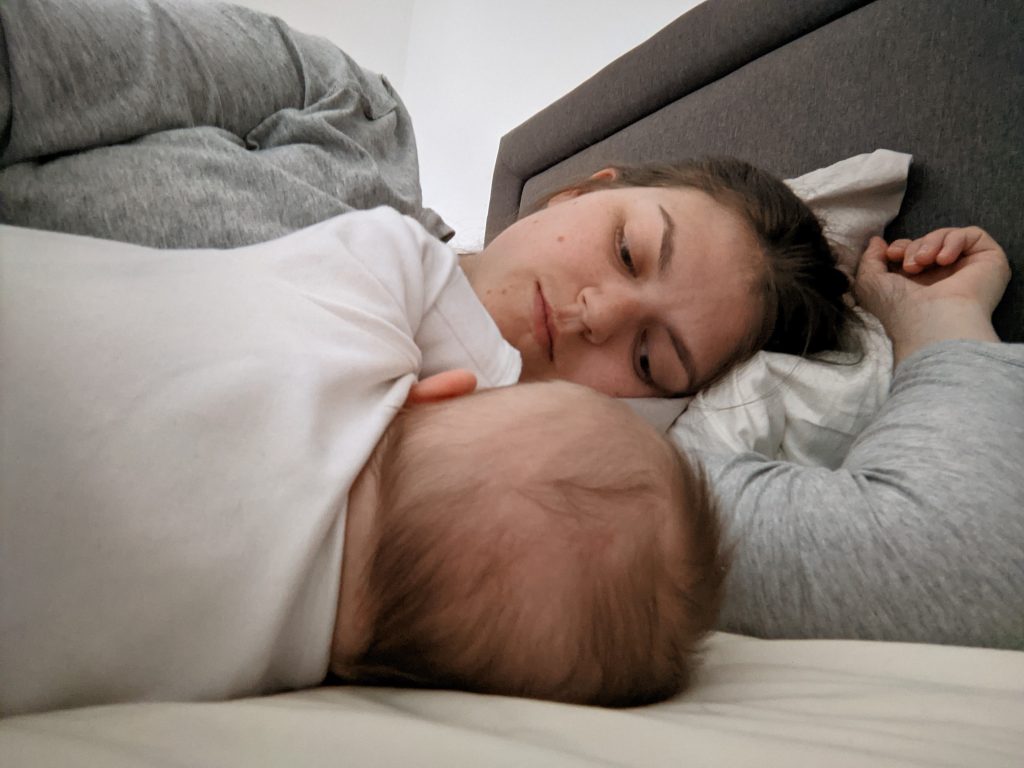 Fiona Moody side-lying breastfeeding position