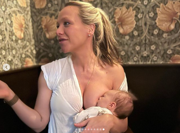 Celebrity breastfeeding February 2023