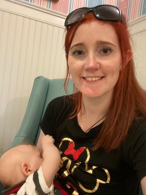 Breastfeeding in the baby room at Disney