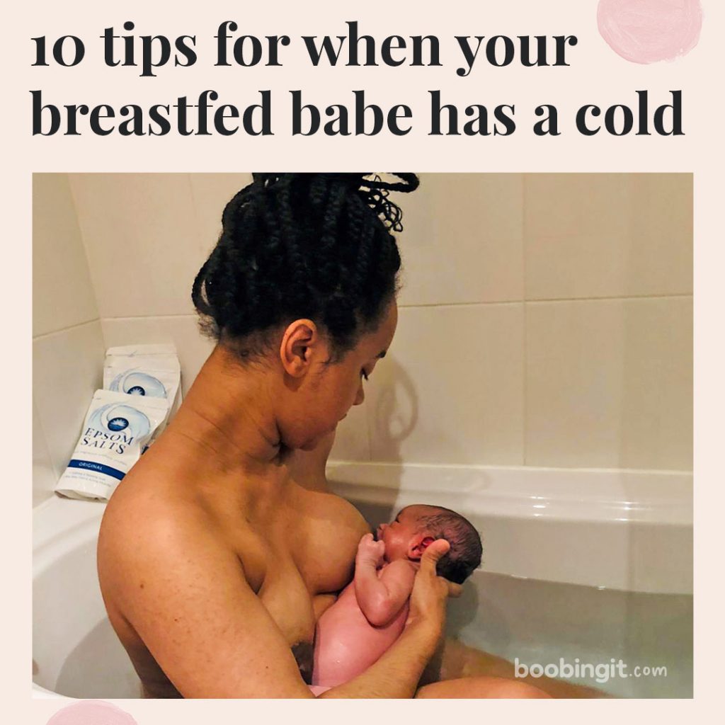 tips for when your breastfed baby is sick