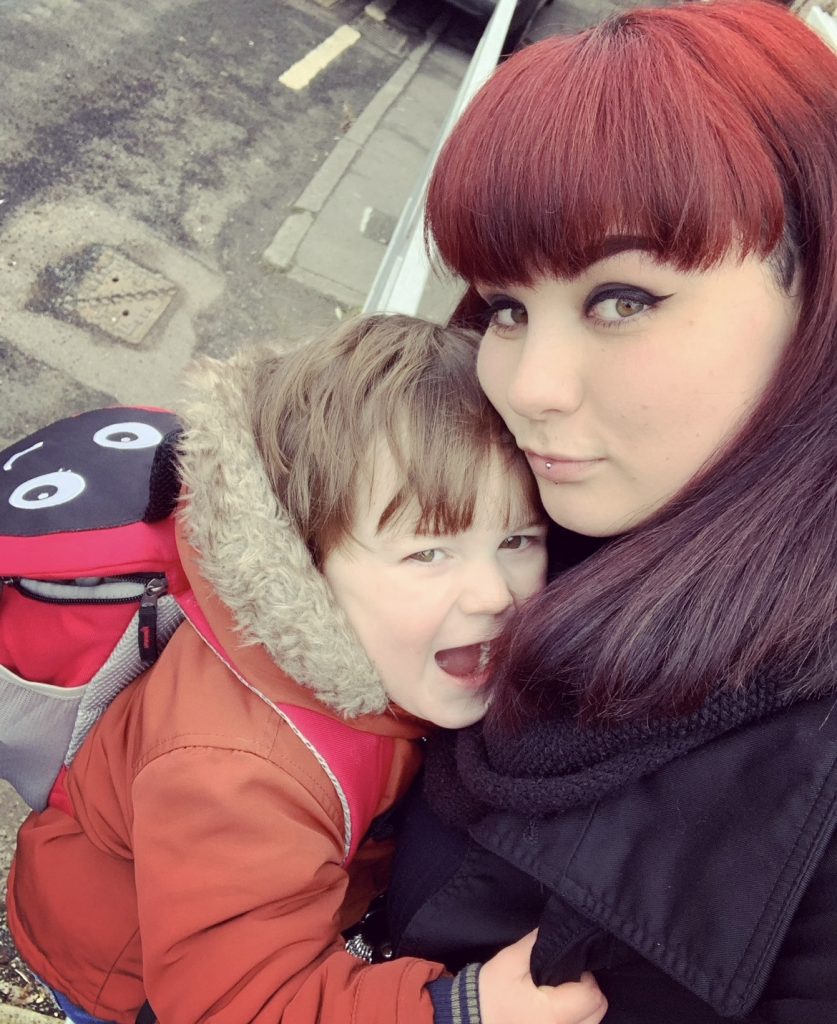 Jess and her toddler son after they stopped breastfeeding