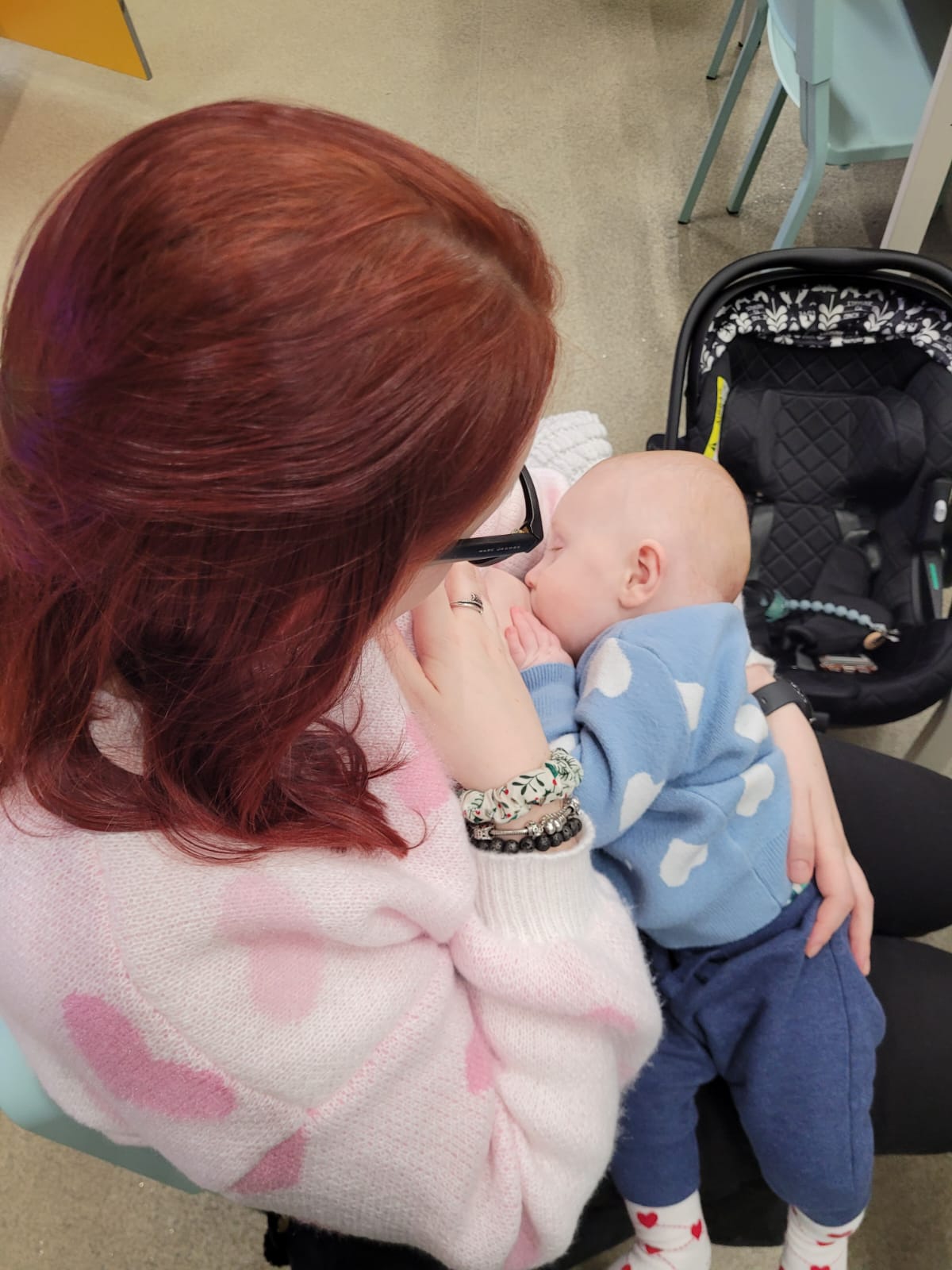 Samantha breastfeeding son