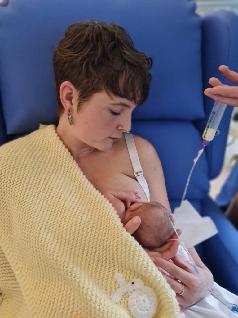 Kate and Wren's breastfeeding story for World Down Syndrome Day