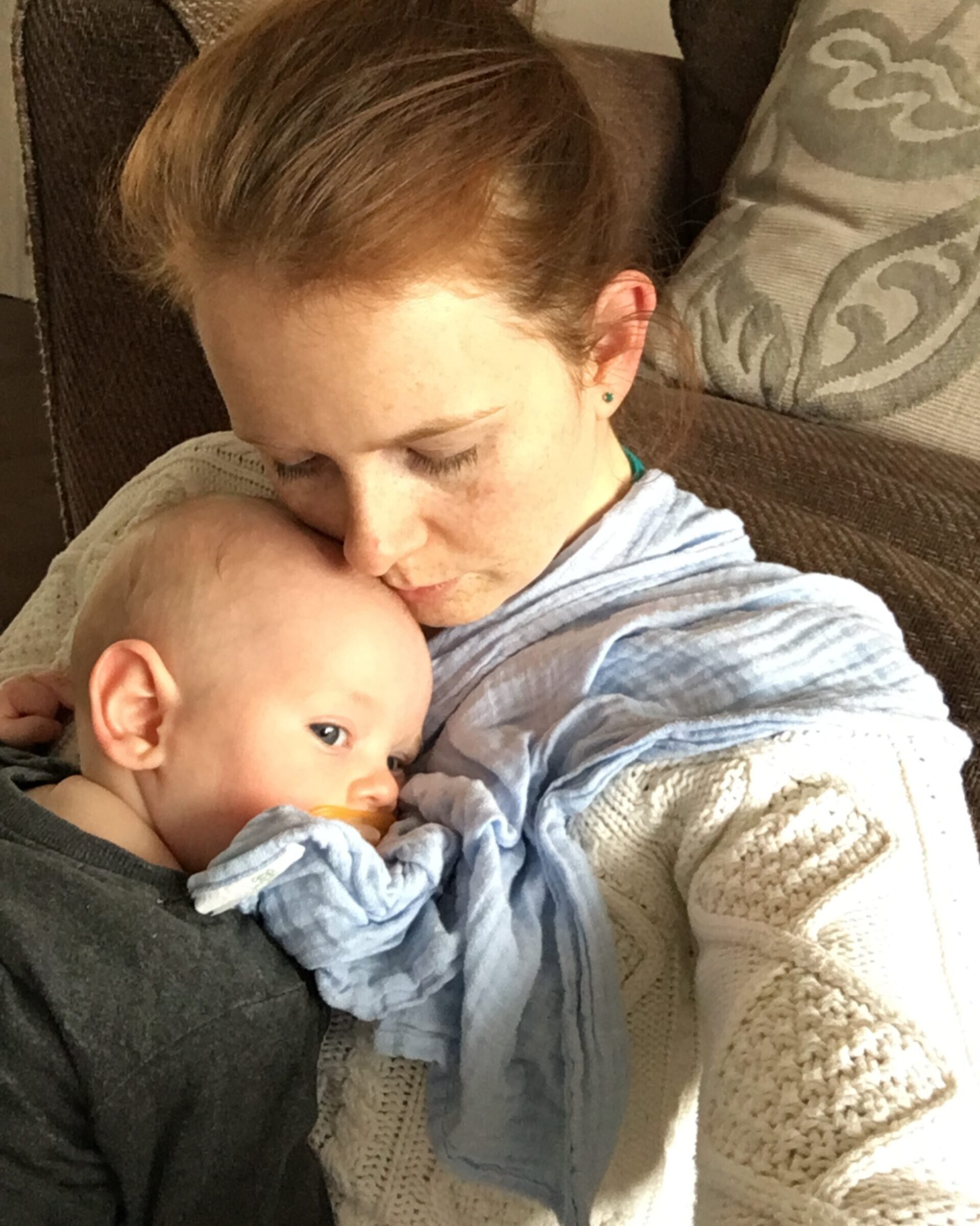 Jen Tapson with infant son