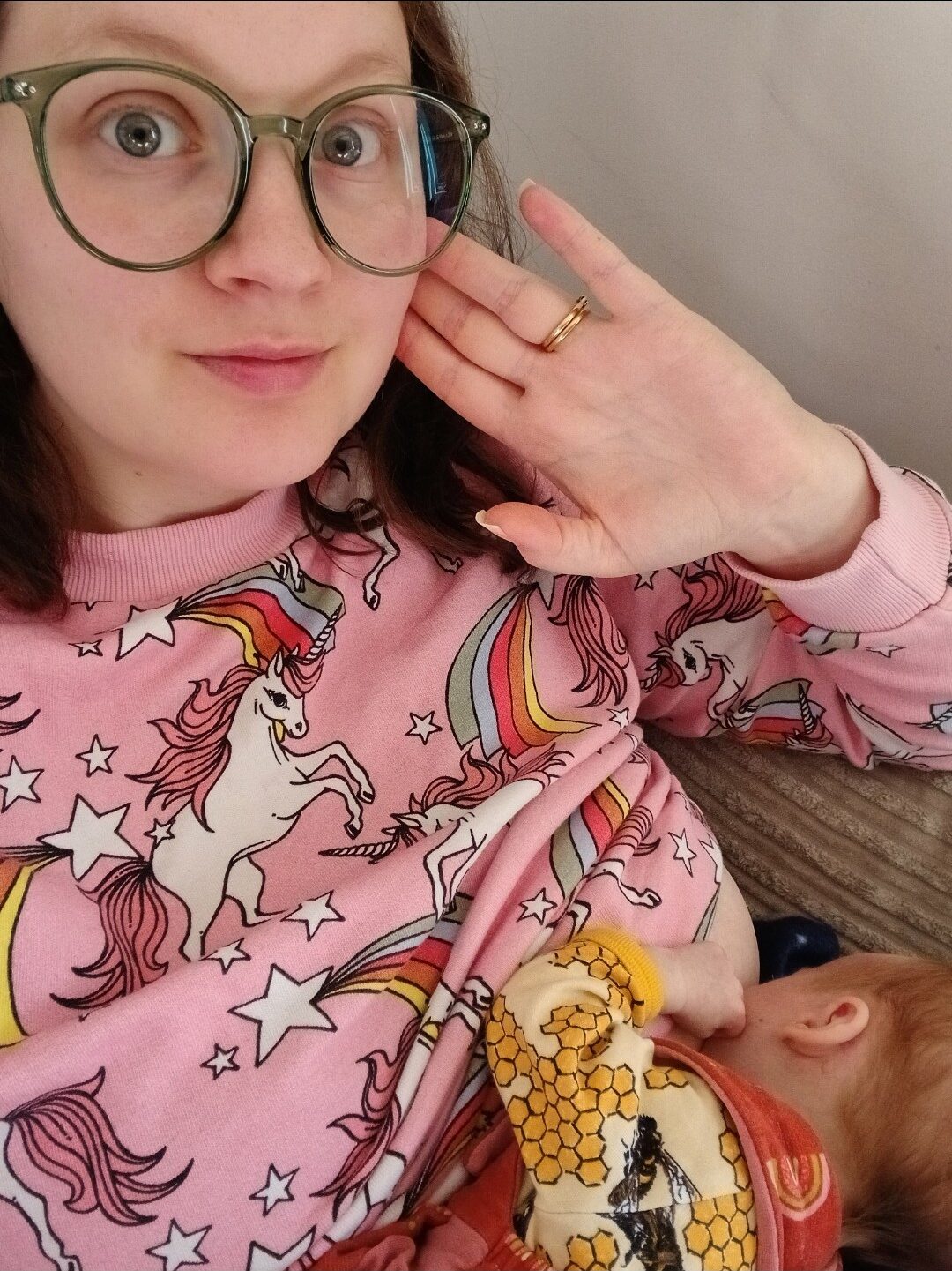 Alice Bradley breastfeeding